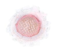 RIZGHWOY Mini Chapeau de Paille à Collectionner, Chapeau Haut-de-Forme Miniature Rose élégant avec Nœud pour Accessoires de Maison de Poupée