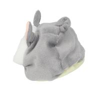 RIZGHWOY Mini Nid de Couchage en Coton pour Animaux de Compagnie, Maison de Hamster, Cage, Cachette avec Une Entrée pour Petits Animaux, Cochon d'Inde, écureuil (bébé Gris)