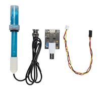 RIZGHWOY Module de Capteur de PH 0,1ph Précision, Interface BNC XH2.54, Indicateur de Puissance, Kit de Sonde D'électrode de PH pour Mesurer la Valeur en Solution Aqueuse