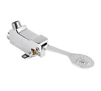 RIZGHWOY Montant une Vanne D'eau à Pédale à un Pied, Vanne de Pied de Robinet à Pédale avec Laiton plaqué chromé pour L'hôpital de Salle de Bain de Cuisine G1 / 2 Fil