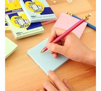 RIZGHWOY Notes Autocollantes Colorées 3x3 Pouces, écriture Fluide, Bâton sécurisé, sans Déversement D'encre pour les Rappels de Messages (Rose taille moyenne)