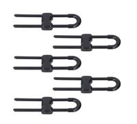 RIZGHWOY Pack de Serrures de sécurité pour Enfants Multifonctions en Forme de U avec 5 Serrures à Poignée D'armoire pour Armoires/placards/réfrigérateurs Côte à Côte (BLACK)