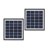 RIZGHWOY Panneaux Solaires USB Portables 5W, Chargeur Monocristallin pour Téléphone, Lecteurs MP3 MP4, Camping Randonnée, Noir, 2 Pièces