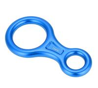 RIZGHWOY Plaque de Fixation Robuste en Alliage D'aluminium 35 KN pour 8 Descendeurs, Idéale pour l'escalade, Le Gréement et Le Sauvetage. (Blue)