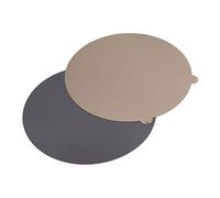 RIZGHWOY Plaque en Acier à Printemps PEI Double Face 270 Mm Plaque de Base Magnétique Dia avec Texture Mate pour L'imprimante FLSUN Super Racer