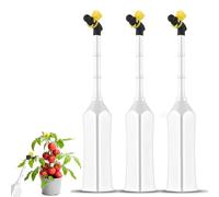 RIZGHWOY Pollinisateur d'abeille électrique à Piles Tête d'abeille Mignonne Opération en Un Brosse de Pollinisateur de Plantes pour Les Amateurs de Jardinage Débutants ABS Blanc 2 Pièces/3 Pièces