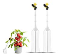 RIZGHWOY Pollinisateur d'abeille électrique à Piles Tête d'abeille Mignonne Opération en Un Brosse de Pollinisateur de Plantes pour Les Amateurs de Jardinage Débutants ABS Blanc 2 Pièces/3 Pièces