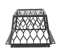 RIZGHWOY Protecteur de Conception Universel pour évents de Sèche-linge en Acier au Carbone pour Couvercles de Ventilateur D'extraction de 3 à 4 Pouces (BLACK)