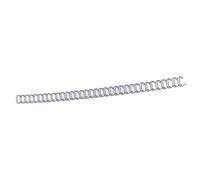 RIZGHWOY Reliure à Fil à Double Boucle, Dos de 6,4 Mm, Fer Enduit de Nylon, 100 Pièces pour Organiser des Rapports et des Notes (BLACK)