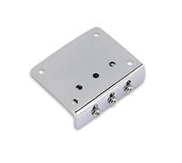 RIZGHWOY Remplacement de Pont de Guitare Réglable à 3 Cordes de Haute qualité pour Guitares à Cigarettes, Alliage de Zinc Résistant à la Corrosion, Comprend une t des Vis, 1 Jeu (SILVER)