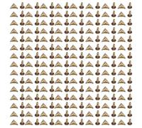 RIZGHWOY Rivets Triangulaires en Cuir, 120 Ensembles, Finition Bronze