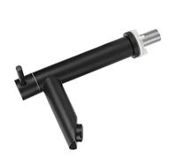 RIZGHWOY Robinet D'évier de Salle de Bains en Acier Inoxydable, Robinet D'eau Froide Simple avec Barboteur à économie D'énergie pour Toilettes de Cuisine (Buse basse droite (sans tuyau))