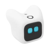 RIZGHWOY Robot Interactif AI Pet Companion Desktop Buddy Robotic Pal Charge Magnétique Reconnaissance des émotions Jouet éducatif à Commande Vocale avec Paramètres Multilingues pour (White)
