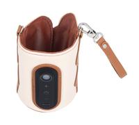 RIZGHWOY Sac Chauffe-biberon USB 26 Niveaux de Chauffage du Lait, Portable, Léger, Doux, Sac Chauffant pour Voyage, Camping, Randonnée avec Matériel en Cuir et Silicone pour Les Nouveaux Parents
