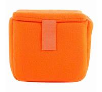 RIZGHWOY Sacoche pour Appareil Photo Numérique, Pochette Antichoc avec Doublure en Velours pour Photographier, Sac à Dos de Voyage, Ordinateur Portable (Orange)