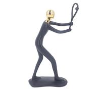 RIZGHWOY Sculpture en Résine de Sport D'endurance, Décoration de Bureau de Figurine de Joueur de Tennis à Glaçure Mate pour la Maison, avec Une Apparence Réaliste Vive et Adaptée aux