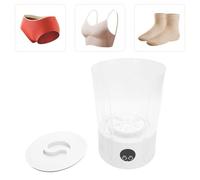 RIZGHWOY Sous-Vêtements Portables Mini-lave-linge pour Vêtements en Profondeur de Compensation Profonde sans Fil avec 2600mAh Batterie Turbo à Eau Motor Silencieux pour les Dortoirs de (WHITE)