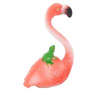 RIZGHWOY Statue de Flamant Rose, Matériau en Résine, Style Tropical avec Plumage Rose Vif, pour la Décoration de Bureau et Les Cadeaux, 6,5 X 2,5 X 4, Cm