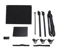 RIZGHWOY Support de Trépied pour Ordinateur Portable, Support de Projecteur en Alliage à Hauteur Réglable de 28 à 51.2 Pouces pour Le Bureau, la Conférence à Domicile, Le Camping en Plein