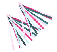 RIZGHWOY Sweet Colorful Quacke -Band Streamer pour Les Jeunes Filles du Hangar Scooter, 2 Morceaux de Flux de Tissu Décoratifs pour des Balades à Vélo Amusants pour Les Enfants (1)