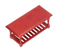 RIZGHWOY Table Basse Miniature en Acajou pour Maison de Poupée, Artisanat Exquis pour la Décoration de Mini Maison, Idéale pour Les Amis, Matériau en Bouleau, échelle 1:12