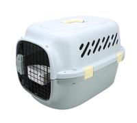 RIZGHWOY Transporteur de Voyage pour Chat, Grand Espace, Porte Rigide Verrouillable, Ventilation sur 4 Côtés, Transport Portable pour Chien et Animal Domestique, pour Voyager en Voiture ou en Avion