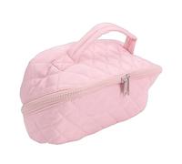 RIZGHWOY Trousse à Maquillage Plate, Trousse de Maquillage de Grande capacité avec Plusieurs Compartiments, de Toilette de Voyage Transparente pour Femme (25 * 14 * 13cm)