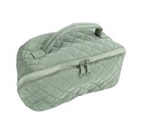 RIZGHWOY Trousse à Maquillage Plate, Trousse de Maquillage de Grande capacité avec Plusieurs Compartiments, de Toilette de Voyage Transparente pour Femme (25 * 14 * 13cm)