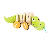 RIZGHWOY Wooden Corde Jouet pour Les Jeunes Enfants Marche Un Long Jouet pour Les Enfants Pendant 10 Mois de Bois