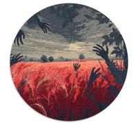 Rizière de Terreur Puzzles Divertissement Créatif Activités Familiales Stimulantes 1000 Stukjes Shadowed Hands Casse-tête Qualité Premium pour Adultes 1000pcs (67.5x67.5cm)