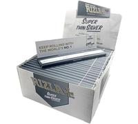 Rizla Lot de 5 rouleaux de papier fin Taille King Size Argent