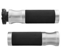 Rizoma Poignées guidon « Sport », Ø22 mm, paire PAIRE, ARGENT