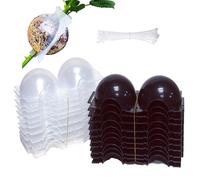RIZTGAE 20PCS Germoir Boule de Marcottage Aerien,Mini Serre pour Semis Godets de Repiquage Germer pour Plante Germer Extérieur Matériel pour Serre et Semis Bouturage Boule Marcottage Kit Germination