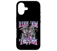 Rizz Em with The Tism Funny Autism Meme Autistic Racoon Coque pour iPhone 17