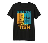 Rizz 'EM with The 'TISM Locomotive Train Autism Meme T-Shirt Haut de Gamme