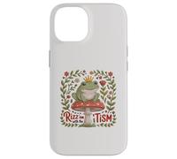 Rizz 'EM with TISM Grenouille Prince Maman Papa Soutien autistique Coque pour iPhone 14