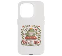 Rizz 'EM with TISM Grenouille Prince Maman Papa Soutien autistique Coque pour iPhone 15 Pro