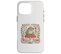 Rizz 'EM with TISM Grenouille Prince Maman Papa Soutien autistique Coque pour iPhone 16 Pro Max