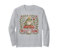 Rizz 'EM with TISM Grenouille Prince Maman Papa Soutien autistique Manche Longue