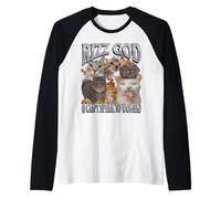 Rizz God Je ne Peux Pas Parler aux Femmes Funny Cat Meme Bootleg Manche Raglan