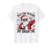 Rizz The Season Bruh Christmas Santa Claus Men Women T-Shirt
