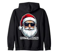 Rizz The Season Santa Lunettes de Soleil Amusantes de Noël Sweat à Capuche