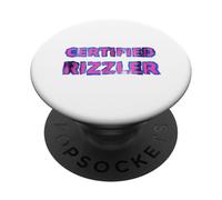 Rizzler certifié drôle d'argot Adolescent PopSockets PopGrip Adhésif