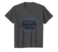 Rizzler Professional Smooth Talker Cadeau Amusant T-Shirt, Enfant, Chiné Foncé, 2 Ans