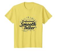 Rizzler Professional Smooth Talker Cadeau Amusant T-Shirt, Enfant, Citron, 3 Ans