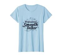 Rizzler Professional Smooth Talker Cadeau Amusant T-Shirt, Femme, Bleu Céleste, 3XL