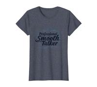 Rizzler Professional Smooth Talker Cadeau Amusant T-Shirt, Femme, Bleu Chiné, 3XL