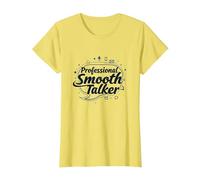 Rizzler Professional Smooth Talker Cadeau Amusant T-Shirt, Femme, Citron, M
