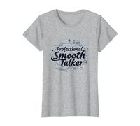 Rizzler Professional Smooth Talker Cadeau Amusant T-Shirt, Femme, Gris Chiné, 3XL