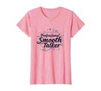 Rizzler Professional Smooth Talker Cadeau Amusant T-Shirt, Femme, Rose, M